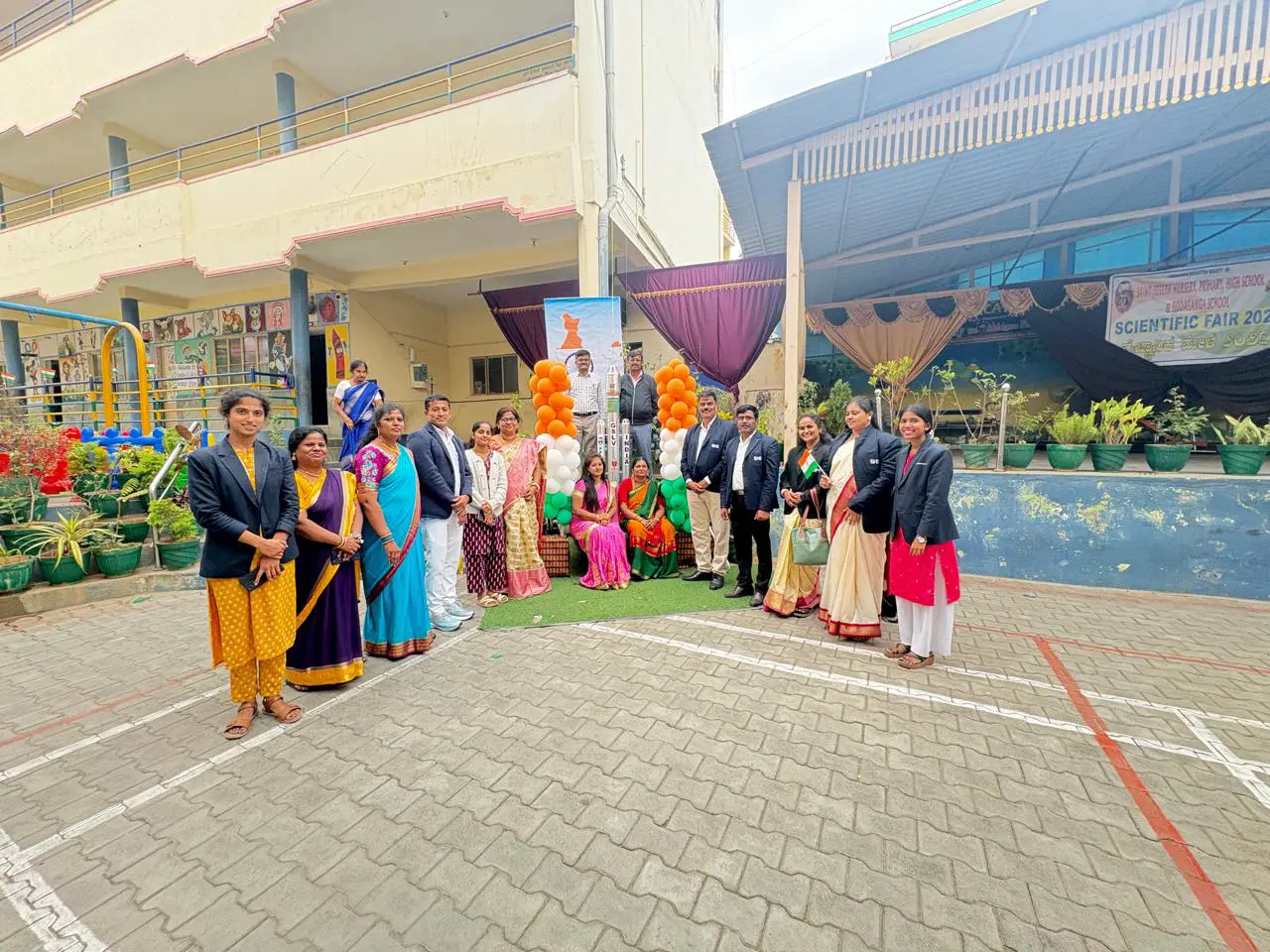 Senior students on campus