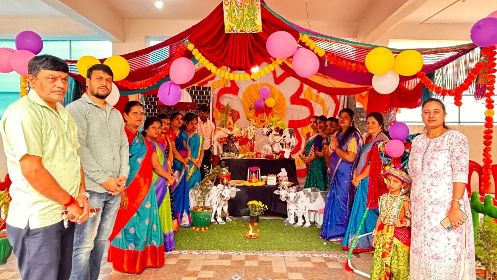 Students at Siddaganga Educational Institutions